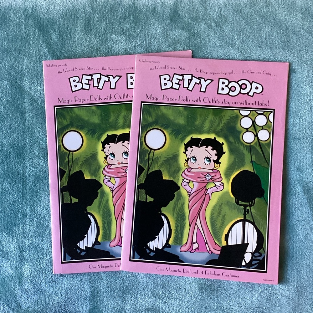 Betty Boop Pink Magic Paper Dolls set of 2